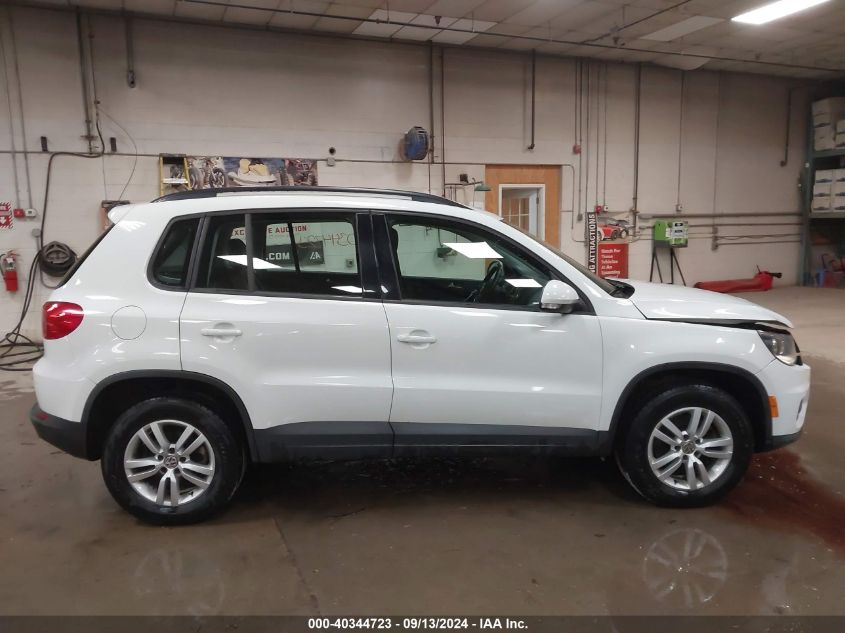 2016 Volkswagen Tiguan S VIN: WVGBV7AX4GW004876 Lot: 40344723