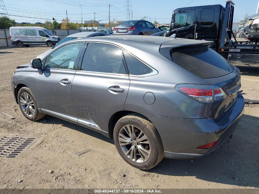 VIN JTJZB1BA0D2412598 2013 Lexus RX, 450H no.3