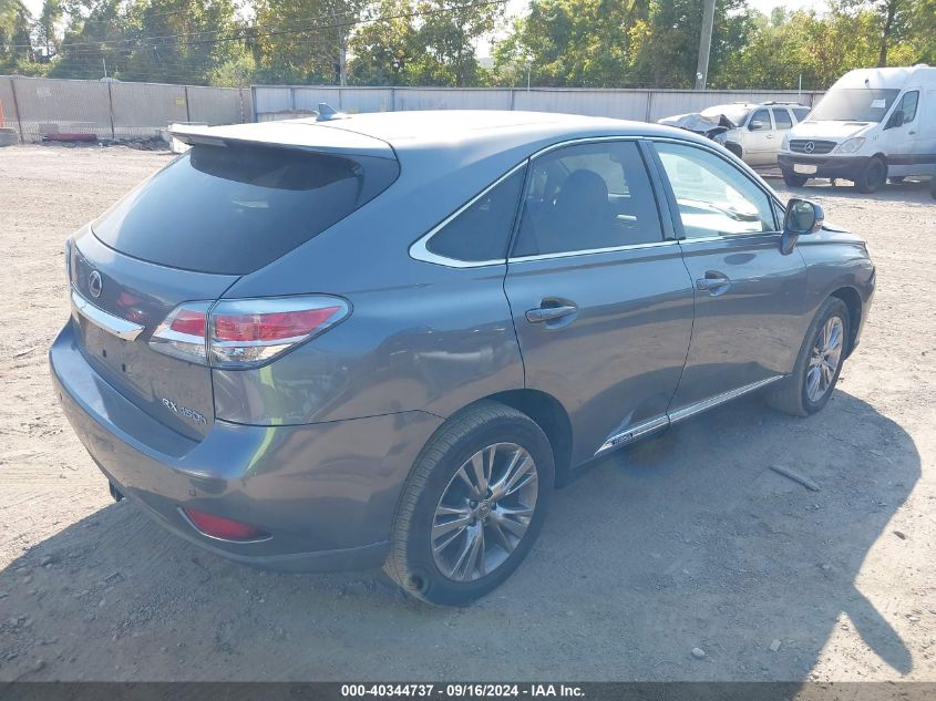 VIN JTJZB1BA0D2412598 2013 Lexus RX, 450H no.4