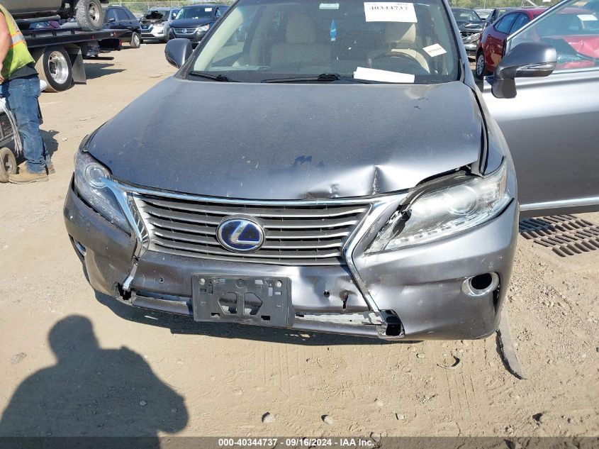 VIN JTJZB1BA0D2412598 2013 Lexus RX, 450H no.6