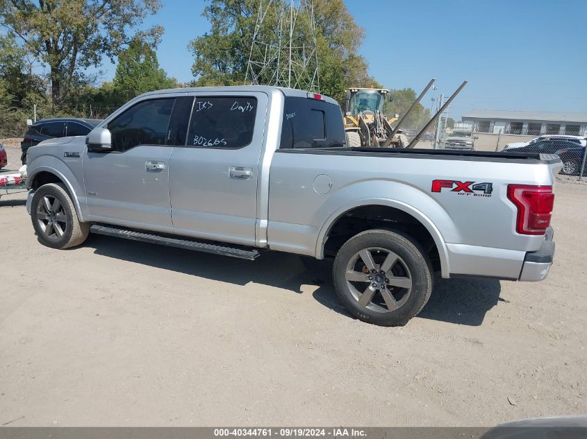 2016 FORD F-150 LARIAT - 1FTFW1EG7GFB02665