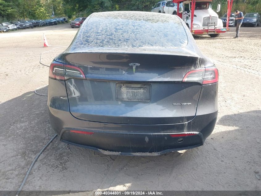 2021 Tesla Model Y Long Range Dual Motor All-Wheel Drive VIN: 5YJYGDEE1MF244516 Lot: 40344801