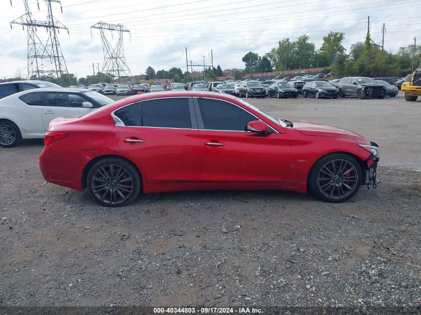 2017 Infiniti Q50 3.0T Red Sport 400 VIN: JN1FV7AR7HM870269 Lot: 40344803