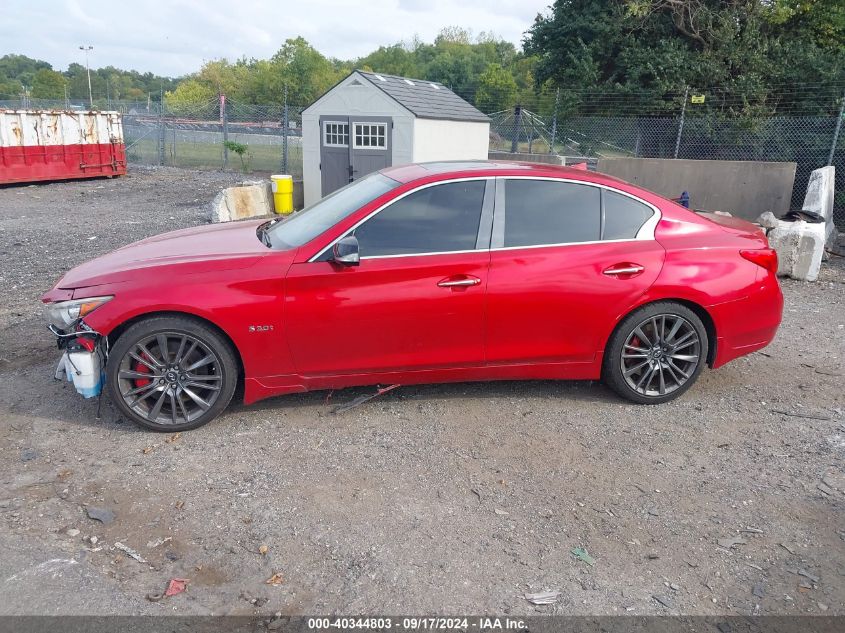 2017 Infiniti Q50 3.0T Red Sport 400 VIN: JN1FV7AR7HM870269 Lot: 40344803