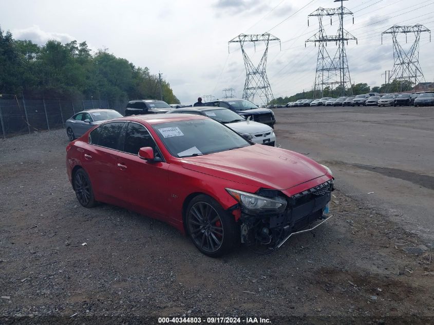 VIN JN1FV7AR7HM870269 2017 Infiniti Q50, 3.0T Red S... no.1