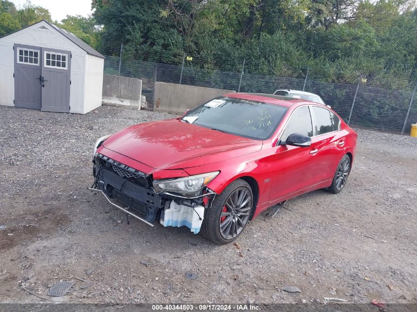 VIN JN1FV7AR7HM870269 2017 Infiniti Q50, 3.0T Red S... no.2