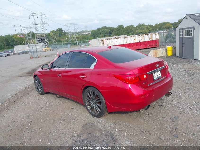 VIN JN1FV7AR7HM870269 2017 Infiniti Q50, 3.0T Red S... no.3