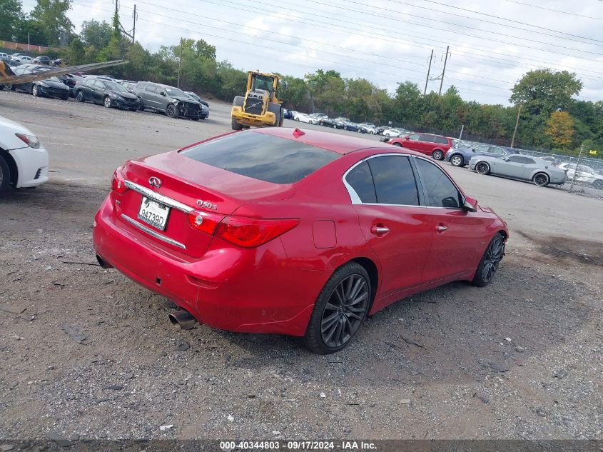 VIN JN1FV7AR7HM870269 2017 Infiniti Q50, 3.0T Red S... no.4