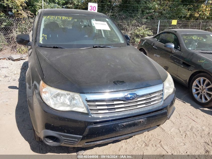 2010 Subaru Forester 2.5X VIN: JF2SH6AC8AH749596 Lot: 40344808