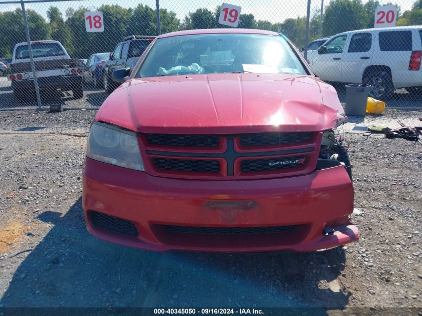 1C3CDZAB2EN166766 2014 Dodge Avenger Se