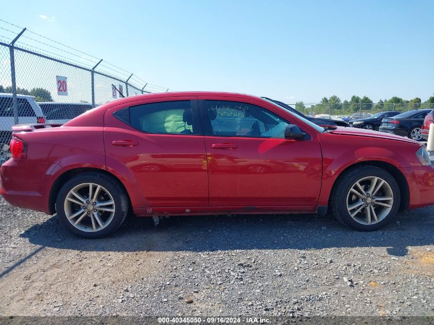 1C3CDZAB2EN166766 2014 Dodge Avenger Se