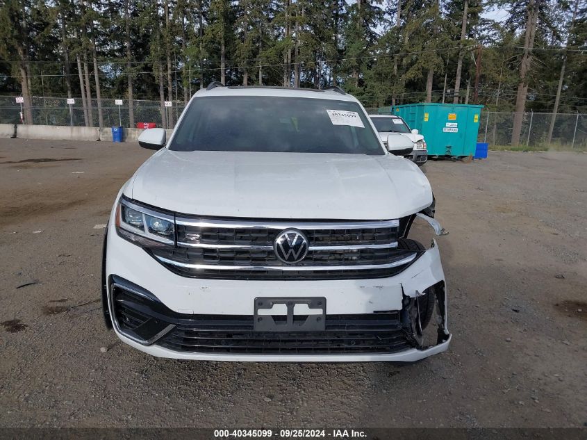 2021 Volkswagen Atlas 3.6L V6 Se W/Technology R-Line VIN: 1V2RR2CA9MC584706 Lot: 40345099