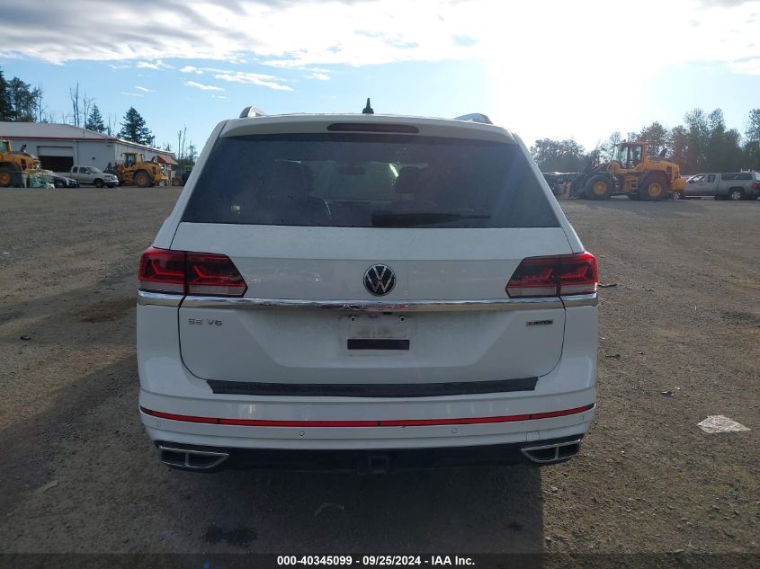 2021 Volkswagen Atlas 3.6L V6 Se W/Technology R-Line VIN: 1V2RR2CA9MC584706 Lot: 40345099