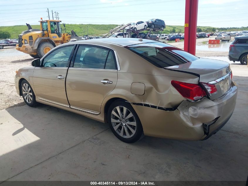 2011 Toyota Avalon Limited VIN: 4T1BK3DB2BU402416 Lot: 40345114