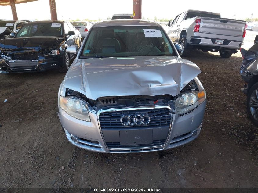 2007 Audi A4 2/Turbo VIN: WAUAF78E07A209932 Lot: 40345161