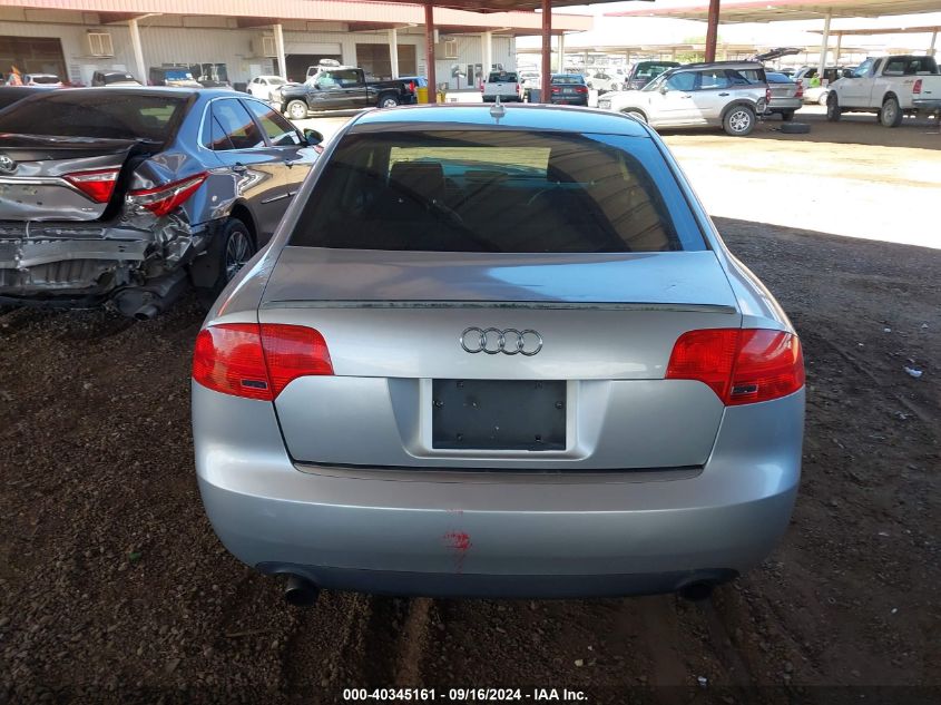 2007 Audi A4 2/Turbo VIN: WAUAF78E07A209932 Lot: 40345161