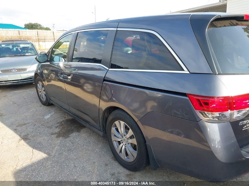 2015 Honda Odyssey Ex-L VIN: 5FNRL5H68FB131191 Lot: 40345173