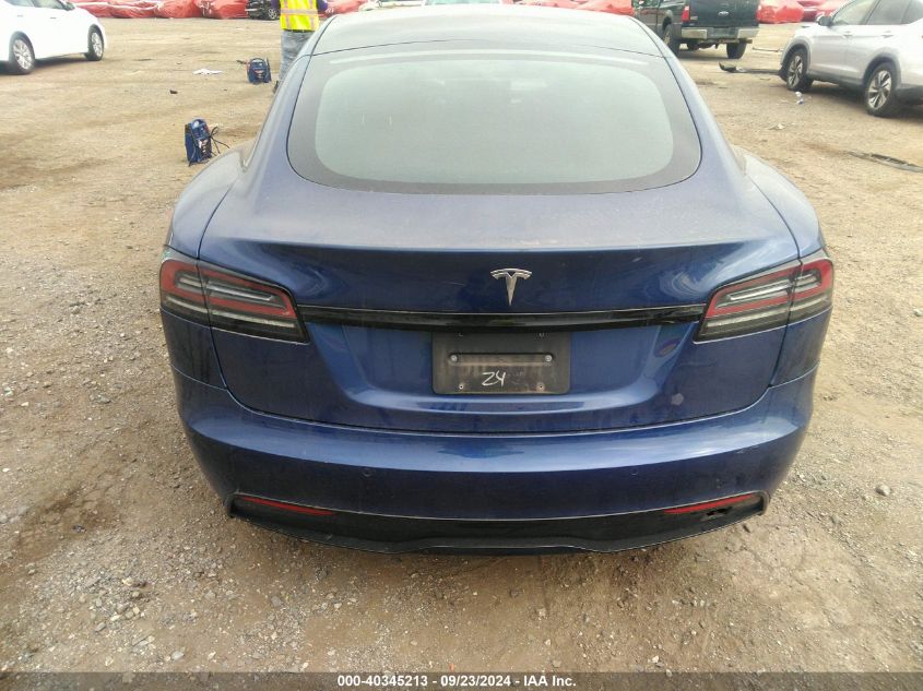 2022 Tesla Model S Dual Motor All-Wheel Drive VIN: 5YJSA1E58NF492656 Lot: 40345213