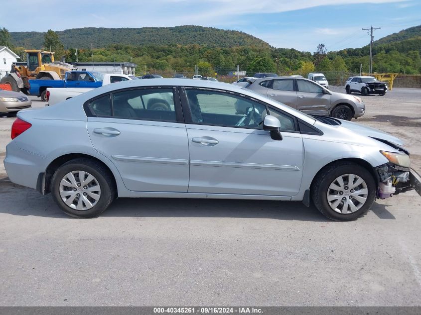 2012 Honda Civic Lx VIN: 2HGFB2F54CH509920 Lot: 40345261