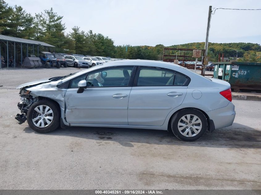 2012 Honda Civic Lx VIN: 2HGFB2F54CH509920 Lot: 40345261