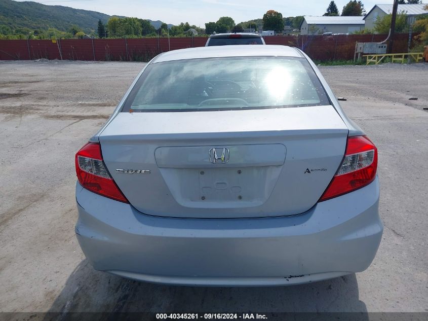 2012 Honda Civic Lx VIN: 2HGFB2F54CH509920 Lot: 40345261