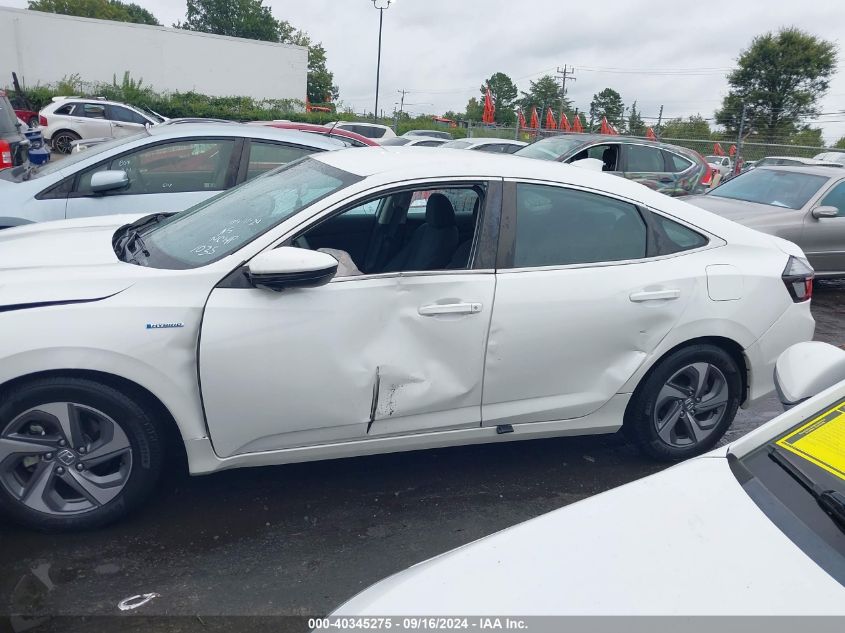 2019 Honda Insight Ex VIN: 19XZE4F50KE031035 Lot: 40345275