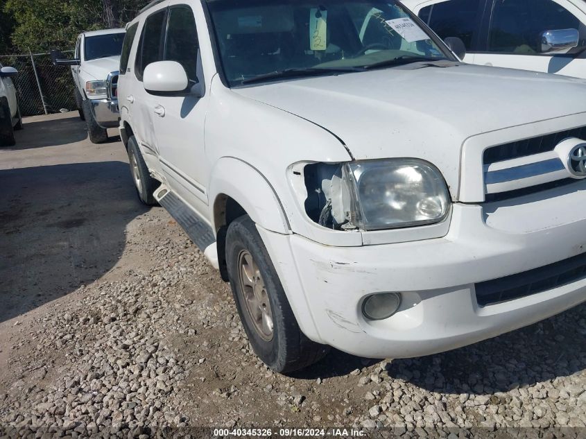 5TDZT34A85S245233 2005 Toyota Sequoia Sr5 V8