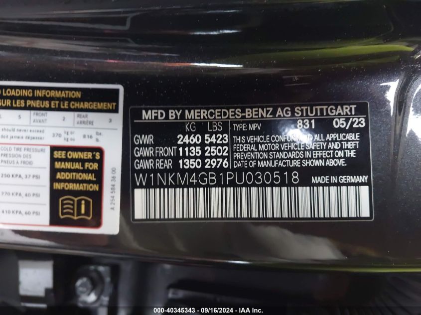 W1NKM4GB1PU030518 2023 Mercedes-Benz Glc 300 Suv