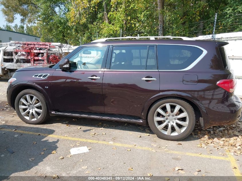 2014 Infiniti Qx80 VIN: JN8AZ2NE0E9064105 Lot: 40345345