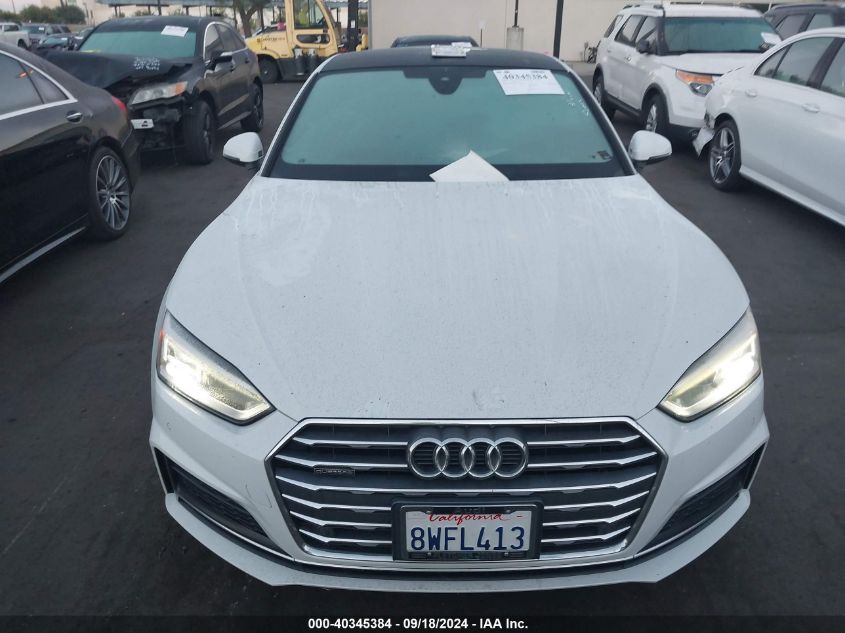 2018 Audi A5 2.0T Premium VIN: WAUTNAF59JA010316 Lot: 40345384