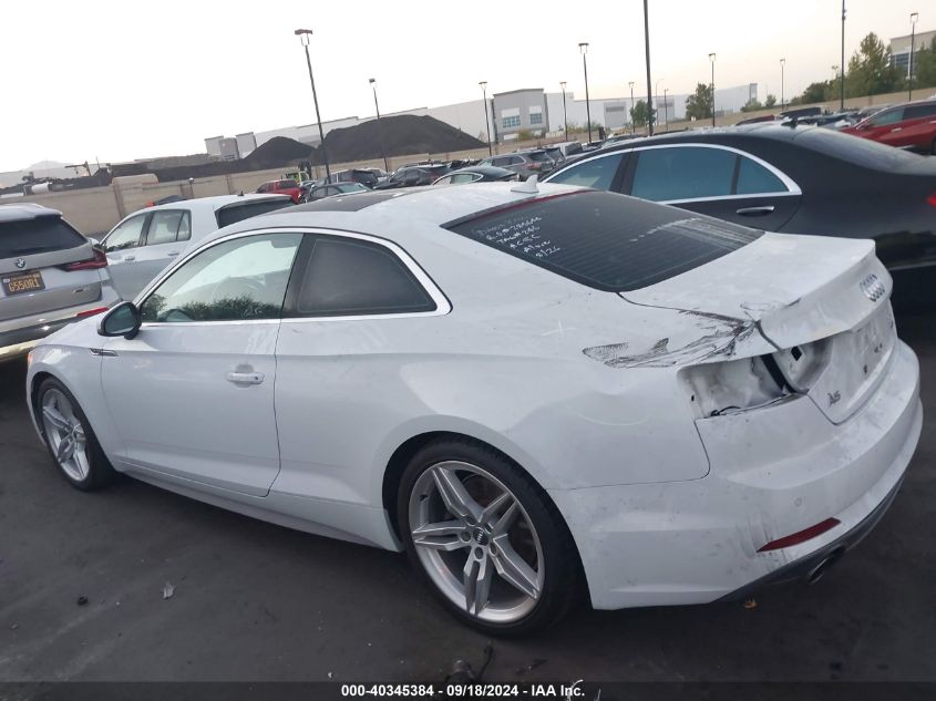 2018 Audi A5 2.0T Premium VIN: WAUTNAF59JA010316 Lot: 40345384