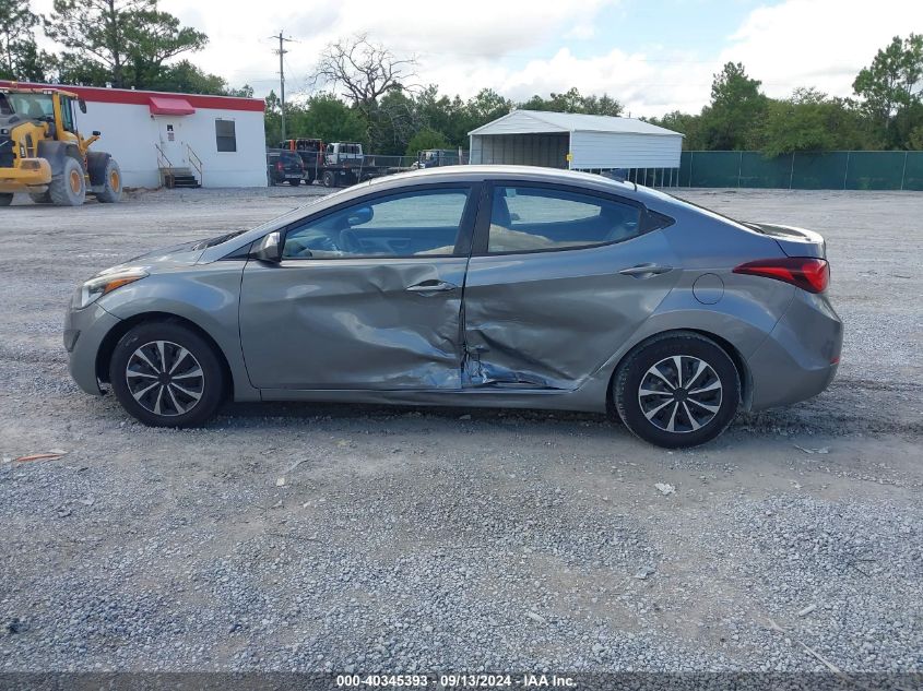 2016 Hyundai Elantra Se VIN: KMHDH4AE2GU624229 Lot: 40345393