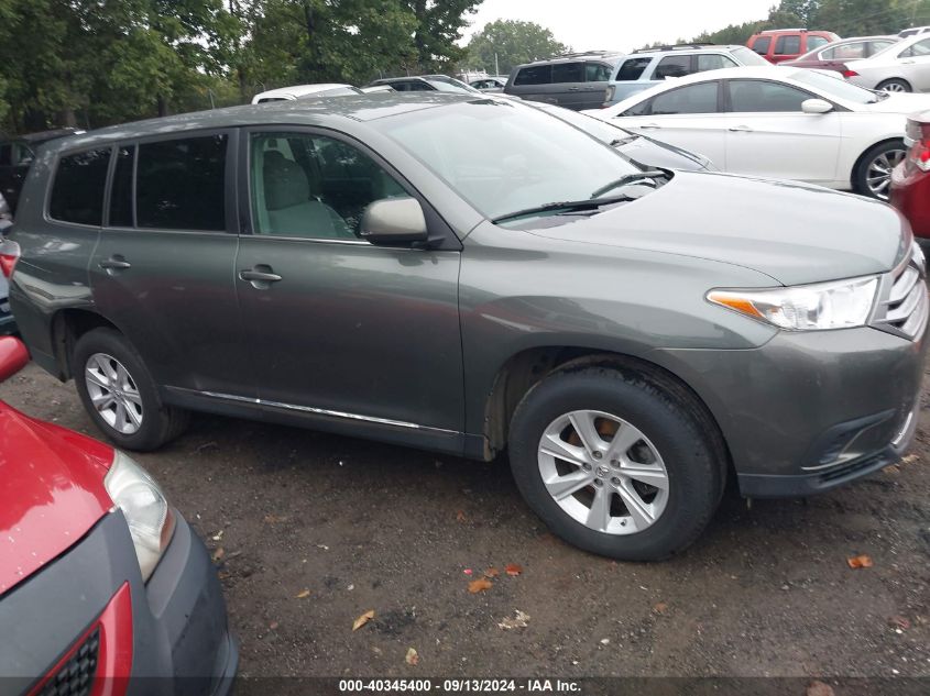 2013 Toyota Highlander Plus VIN: 5TDZA3EH7DS044553 Lot: 40345400