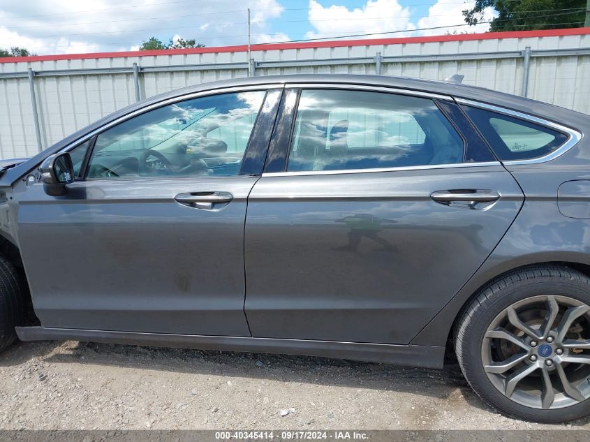 2019 Ford Fusion Sel VIN: 3FA6P0CD8KR269599 Lot: 40345414