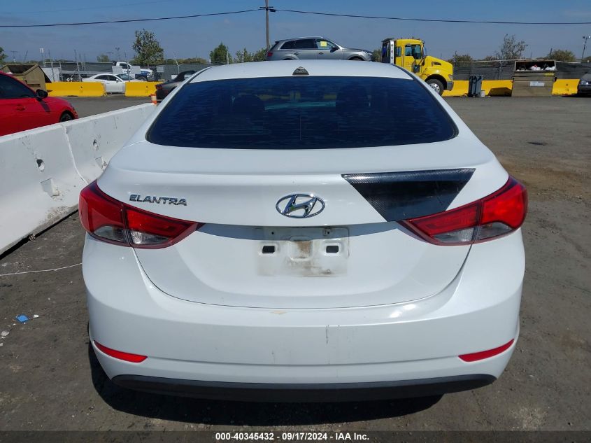 2016 Hyundai Elantra Se VIN: 5NPDH4AE0GH739846 Lot: 40345432