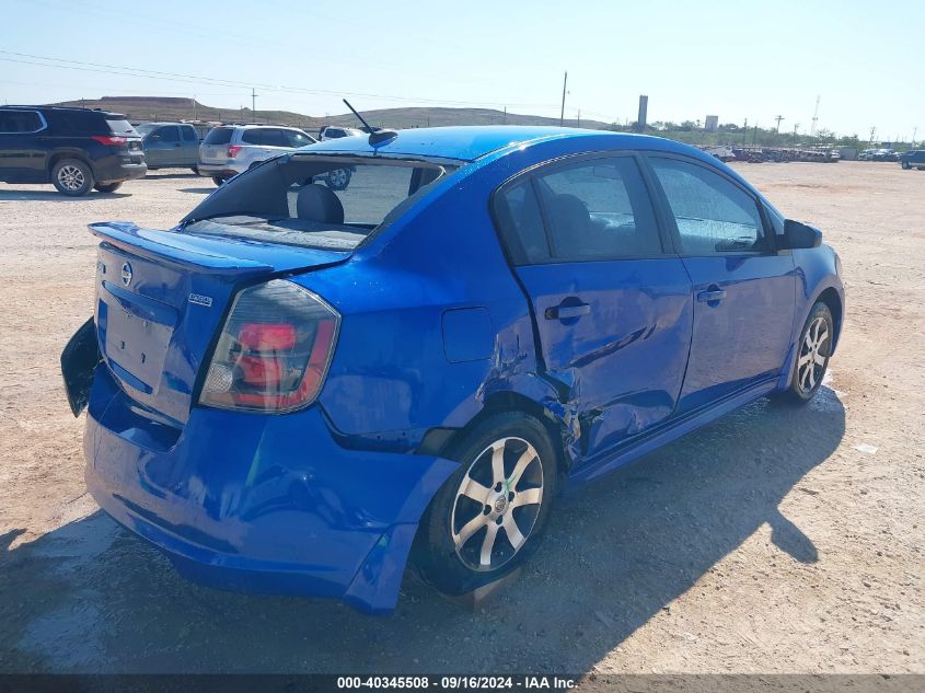 2012 Nissan Sentra 2.0 Sr VIN: 3N1AB6AP8CL684691 Lot: 40345508