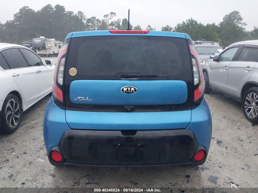 2016 Kia Soul + VIN: KNDJP3A58G7348898 Lot: 40345524