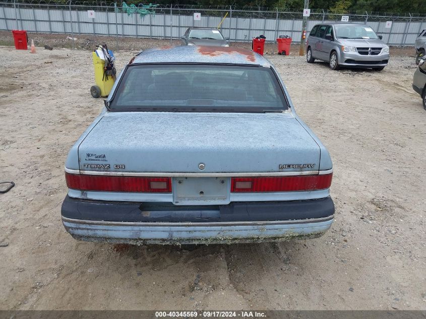 1988 Mercury Topaz Gs VIN: 2MEPM36X4JB651767 Lot: 40345569