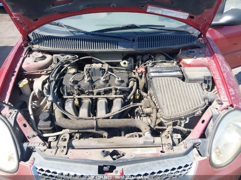 2004 Dodge Neon Sxt VIN: 1B3ES56C34D599460 Lot: 40345572