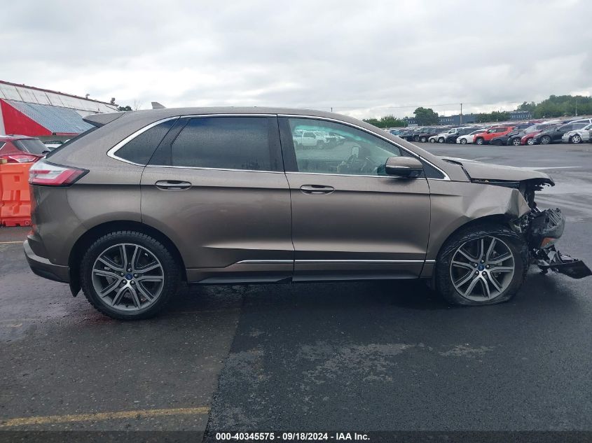 2019 Ford Edge Titanium VIN: 2FMPK4K91KBB58291 Lot: 40345575