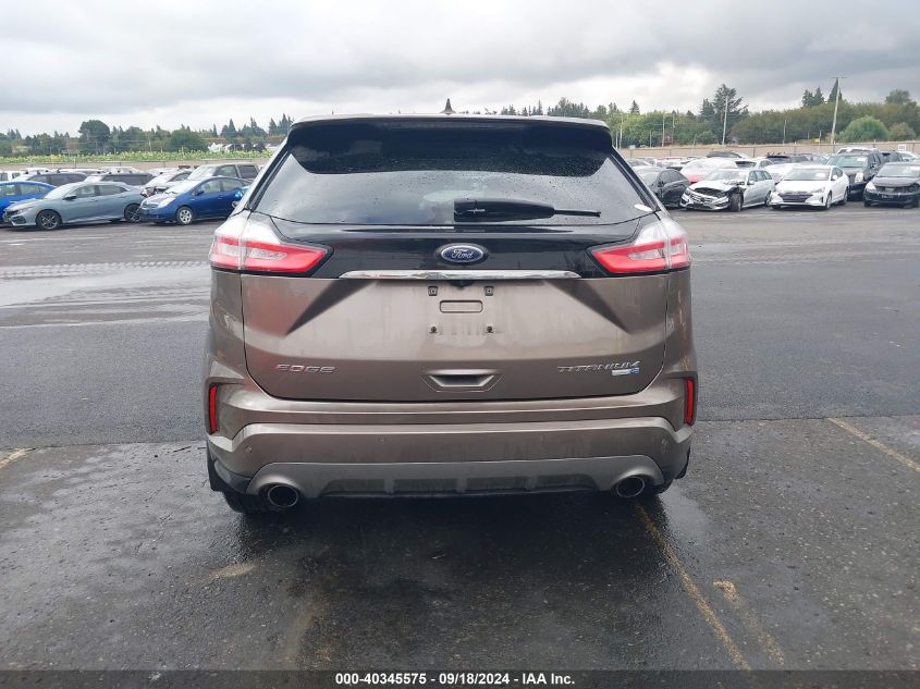 2019 Ford Edge Titanium VIN: 2FMPK4K91KBB58291 Lot: 40345575