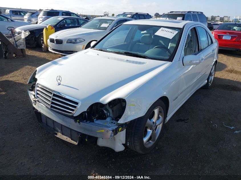 2005 Mercedes-Benz C 230 Kompressor Sport VIN: WDBRF40J05F683441 Lot: 40345584