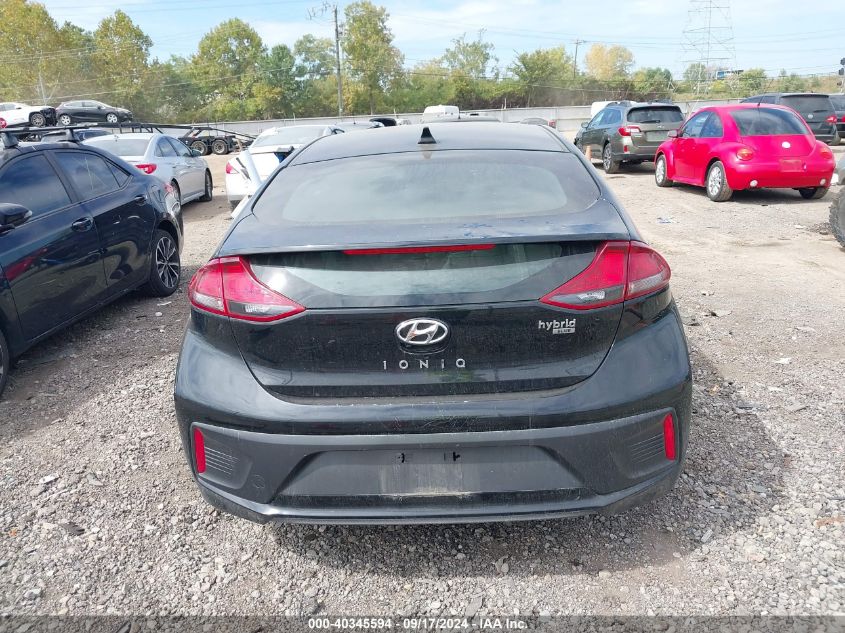 2019 Hyundai Ioniq Hybrid Blue VIN: KMHC65LC6KU175214 Lot: 40345594