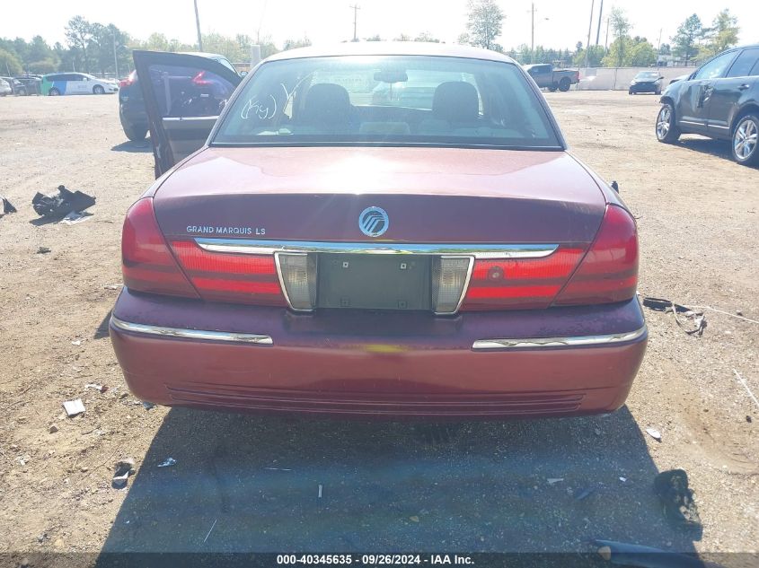 2005 Mercury Grand Marquis Ls/Lse VIN: 2MEFM75W15X615037 Lot: 40345635