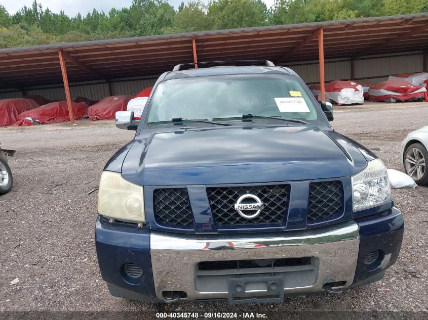 2006 Nissan Armada Se VIN: 5N1AA08B66N740702 Lot: 40345748