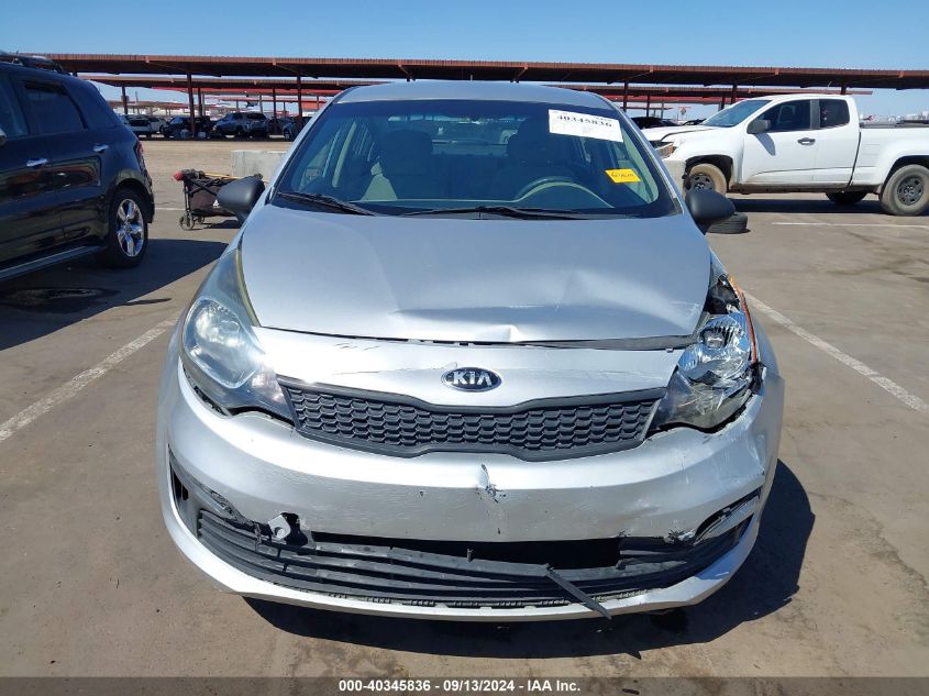 2016 Kia Rio Lx VIN: KNADM4A37G6557451 Lot: 40345836