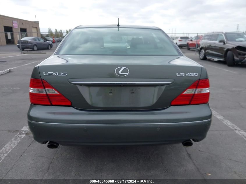 2004 Lexus Ls 430 VIN: JTHBN36F540156305 Lot: 40345968