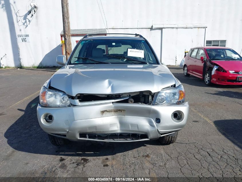 2005 Toyota Highlander V6 VIN: JTEEP21AX50118015 Lot: 40345975