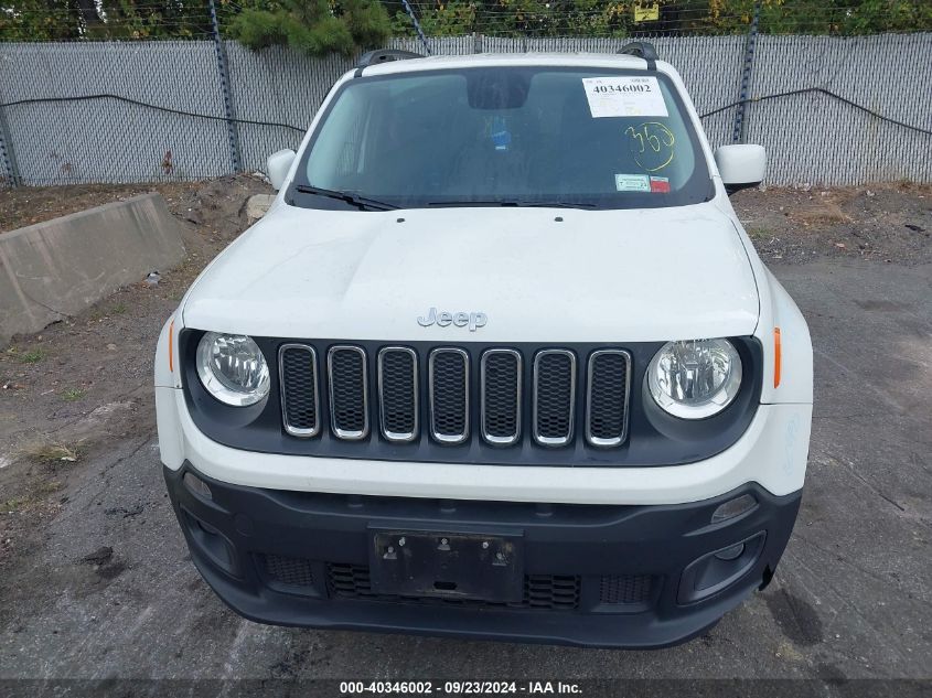 2017 Jeep Renegade Latitude 4X4 VIN: ZACCJBBBXHPF91576 Lot: 40346002