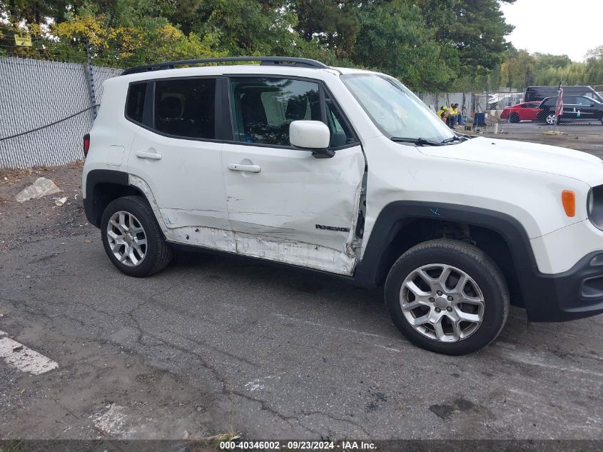 2017 Jeep Renegade Latitude 4X4 VIN: ZACCJBBBXHPF91576 Lot: 40346002